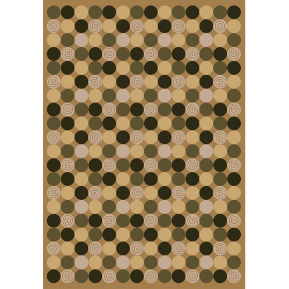 Milliken Innovations Area Rug DA T DA MAIZE Da T Da Maize Loops Hoops 5' 4" x 7' 8" Rectangle