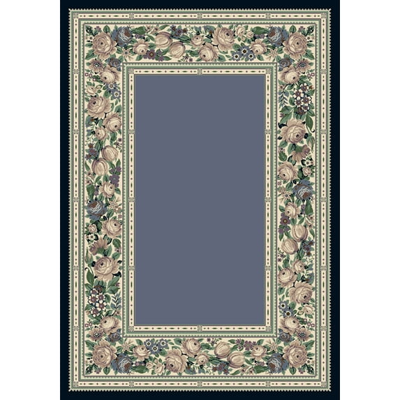 Milliken Innovations Area Rug ENGLISH FLORAL LAPIS English Floral Lapis 10' 9" x 13' 2" Rectangle