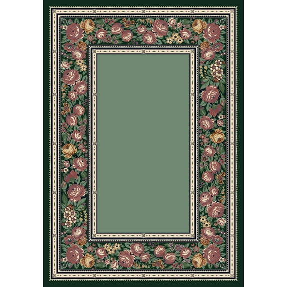 Milliken Innovations Area Rug ENGLISH FLORAL PERIDOT English Floral Peridot 2' 8" x 3' 10" Rectangle