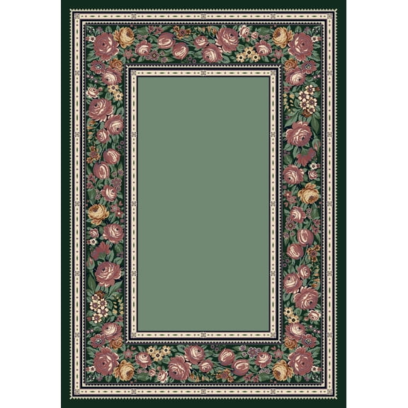 Milliken Innovations Area Rug ENGLISH FLORAL PERIDOT English Floral Peridot 7' 8" x 10' 9" Rectangle