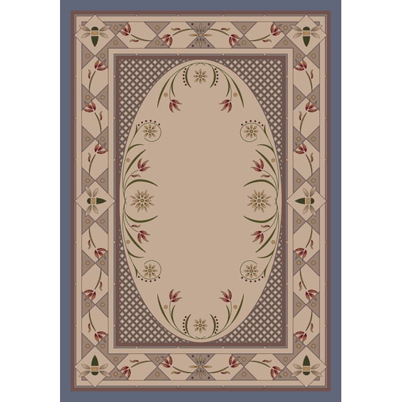 Milliken Innovations Area Rug KIMBERLY LAPIS Kimberly Lapis Petals Bulbs 2' 1" x 7' 8" Runner