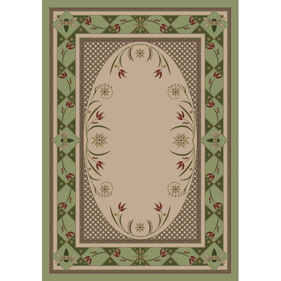 Milliken Innovations Area Rug KIMBERLY LIGHT CELADON Kimberly Light Celadon 2' 8" x 3' 10" Rectangle