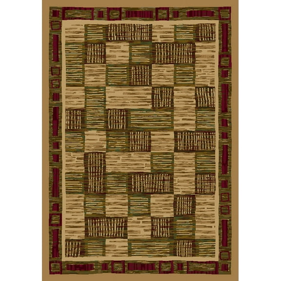 Milliken Innovations Area Rug KIRALA MAIZE Kirala Maize Blocks Cubes 7' 8" x 10' 9" Rectangle