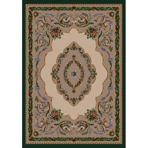 Milliken Innovations Area Rug LAFAYETTE SANDSTONE EMERALD Lafayette Sandstone Emerald 7' 8" x 10' 9" Rectangle