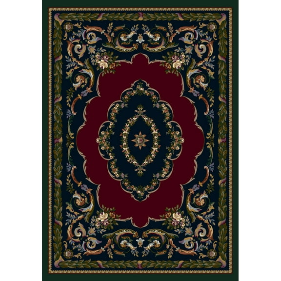 Milliken Innovations Area Rug LAFAYETTE SAPPHIRE EMERALD Lafayette 11001 2' 8" x 3' 10" Rectangle