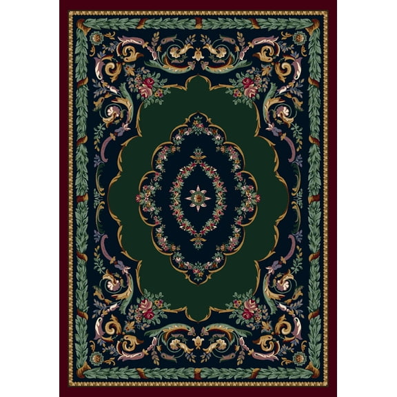 Milliken Innovations Area Rug LAFAYETTE SAPPHIRE GARNET Lafayette 10000 3' 10" x  5' 4" Rectangle