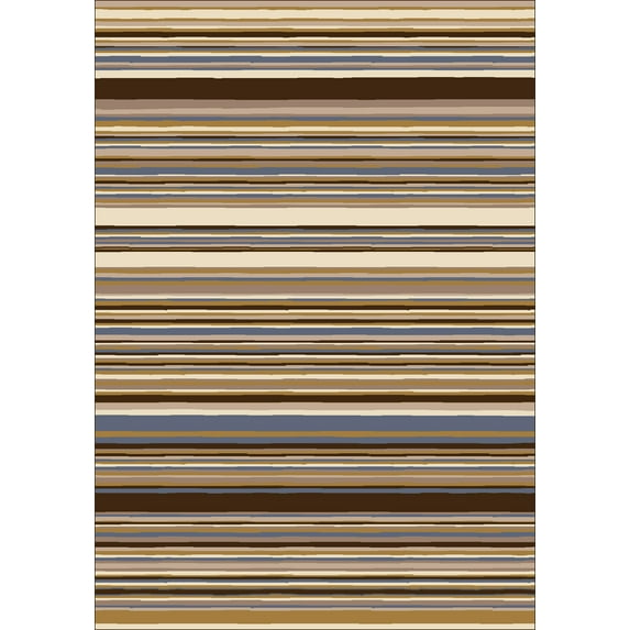 Milliken Innovations Area Rug LOLA DARK AMBER Lola 05000 Banded Rows 10' 9" x 13' 2" Rectangle