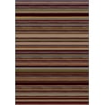 thumbnail image 1 of Milliken Innovations Area Rug LOLA DARK CHOCOLATE Lola 10110 Barred Lined 2' 8" x 3' 10" Rectangle, 1 of 1