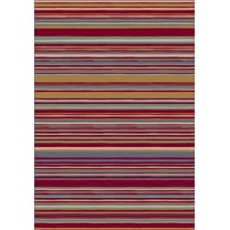 Milliken Innovations Area Rug LOLA RUBY Lola Ruby Lines Bars 3' 10" x 5' 4" Rectangle