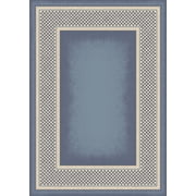 Milliken Innovations Area Rug OLD GINGHAM LIGHT LAPIS Old Gingham Light Lapis 2 8 x 3 10 Rectangle