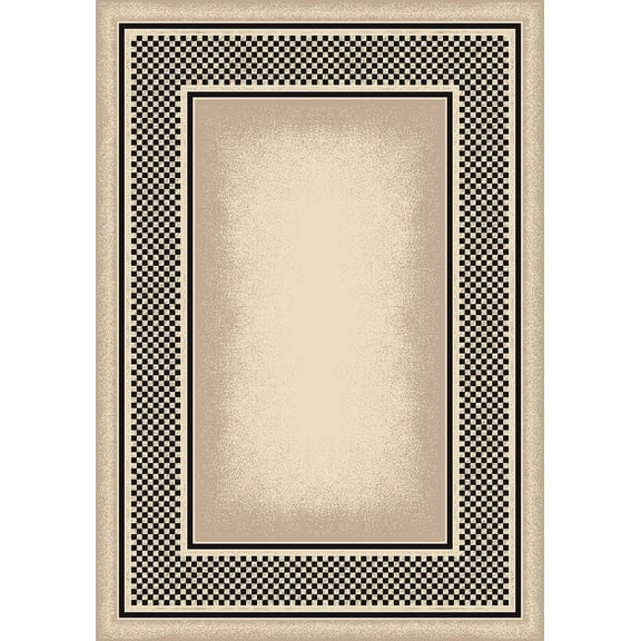 Milliken Innovations Area Rug OLD GINGHAM OPAL ONYX Old Gingham 02004 5' 4" x 7' 8" Rectangle