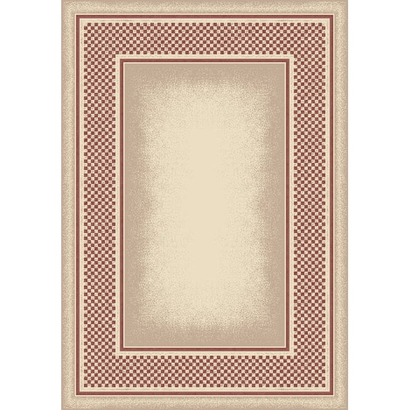 Milliken Innovations Area Rug OLD GINGHAM OPAL ROSE Old Gingham 02002 3' 10" x  5' 4" Rectangle