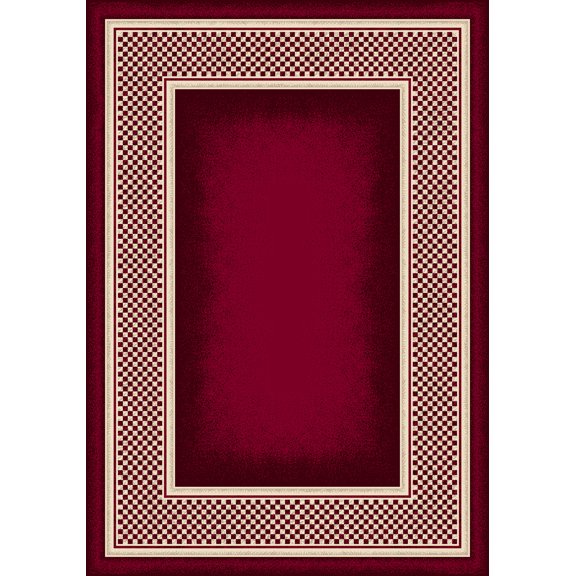 Milliken Innovations Area Rug OLD GINGHAM RUBY Old Gingham Ruby Shaded Gradient 2' 1" x 7' 8" Runner