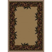 Milliken Innovations Area Rug OSAKA SANDSTONE Osaka Sandstone Vines Petals 10 9 x 13 2 Rectangle