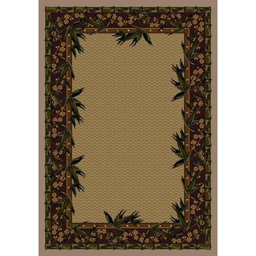 Milliken Innovations Area Rug OSAKA SANDSTONE Osaka Sandstone Vines Petals 2' 8" x 3' 10" Rectangle