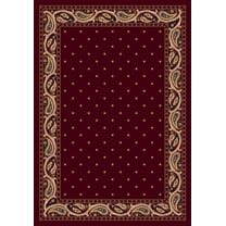 Milliken Innovations Area Rug PAISLEY GARNET Paisley Garnet 2' 8" x 3' 10" Rectangle