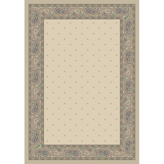 Milliken Innovations Area Rug PAISLEY OPAL Paisley Opal Paisley Dotted 5' 4" x 7' 8" Rectangle