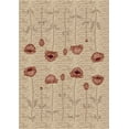 thumbnail image 1 of Milliken Innovations Area Rug POPPY LINEN Poppy Linen Petals Bulbs 2' 8" x 3' 10" Rectangle, 1 of 1
