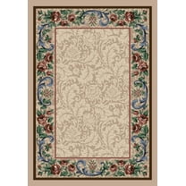 Milliken Innovations Area Rug ROSE DAMASK PEARL MIST Rose Damask Pearl Mist 7' 8" x 10' 9" Rectangle