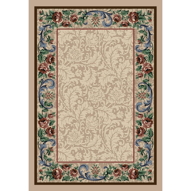 Milliken Innovations Area Rug ROSE DAMASK PEARL MIST Rose Damask Pearl Mist 10' 9" x 13' 2" Rectangle