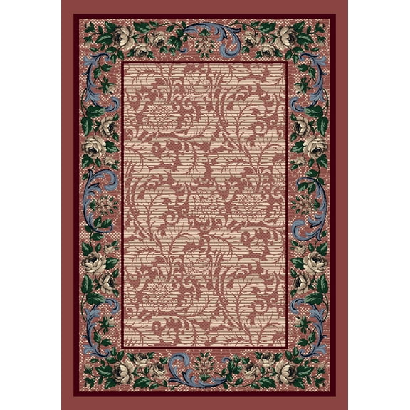 Milliken Innovations Area Rug ROSE DAMASK ROSE QUARTZ Rose Damask Rose Quartz 7' 8" x 10' 9" Rectangle
