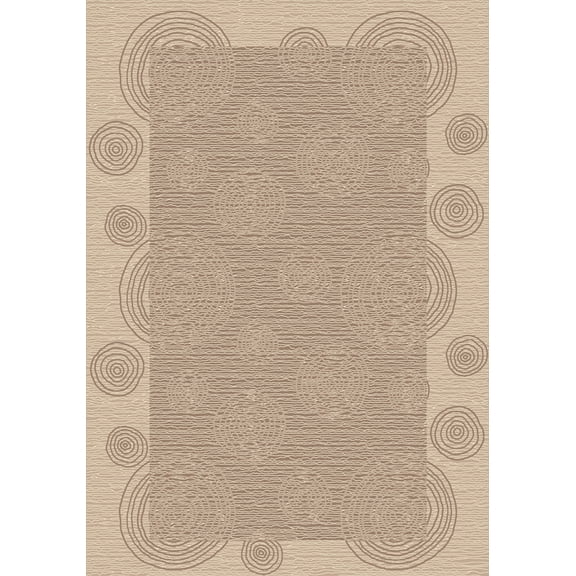 Milliken Innovations Area Rug WABI PEARL MIST Wabi Pearl Mist Leaves Rings 2' 8" x 3' 10" Rectangle