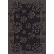 Milliken Innovations Area Rug WABI PEWTER Wabi Pewter Circles Loops 5' 4" x 7' 8" Rectangle
