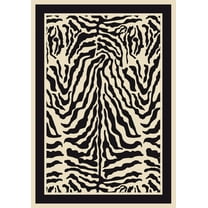 Milliken Innovations Area Rug ZULU ZEBRA Zulu Zebra Striped Rows 3' 10" x  5' 4" Rectangle