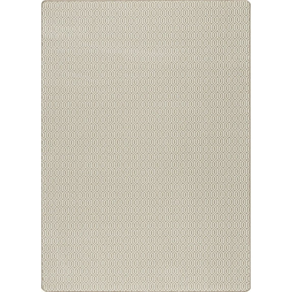 Milliken Ivory Solid Monochrome Area Rug URBANIST CLAY - Aprx 5' 4" x 7' 8"