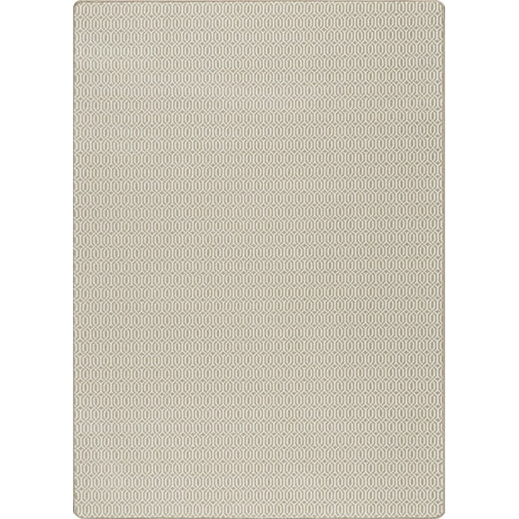 Milliken Ivory Solid Monochrome Area Rug URBANIST CLAY - Aprx 5' 4" x 7' 8"