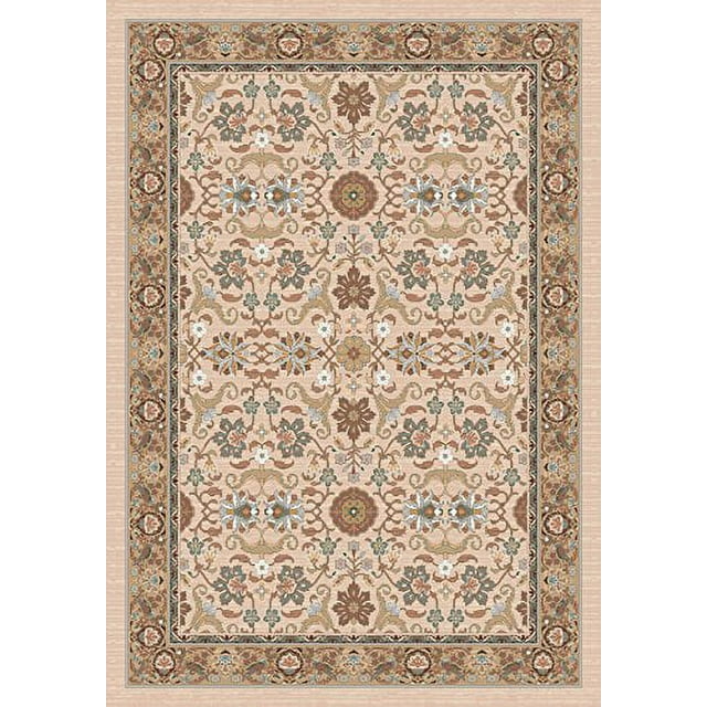 Milliken Pastiche Area Rug KAMIL ACORN Kamil Acorn Crossed Leaves 7' 8" x  10' 9" Oval