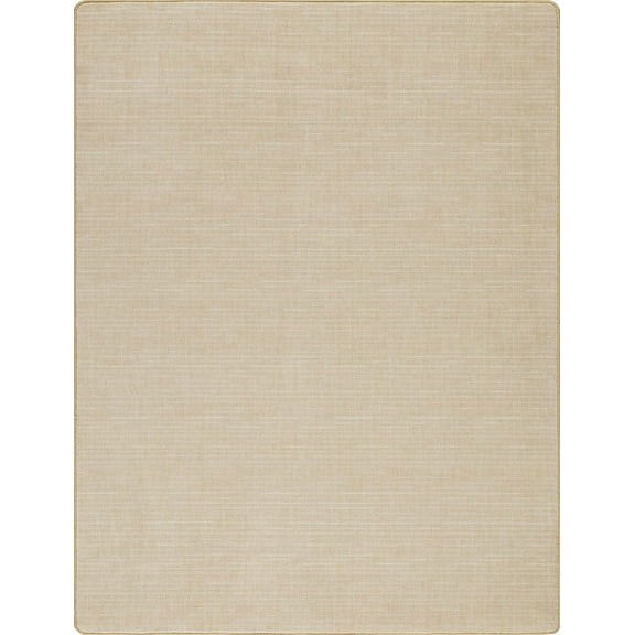 Milliken Imagine Area Rug BROADCLOTH Broadcloth Raw Silk Solid Crosshatch 5' 4" x 7' 8" Rectangle