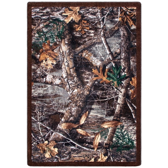 Milliken Realtree Area Rug EDGE Edge Brown Landscape Nature, 3' x 5'