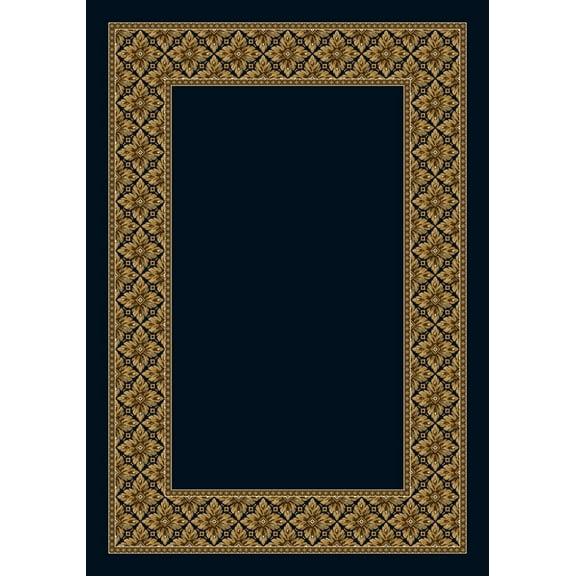 Milliken Red Bordered Rows Area Rug Corinthius Garnet - Aprx 3' 10" x 5' 4"