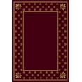 thumbnail image 1 of Milliken Red Bordered Solid Runner Adonis Garnet II - Aprx 2' 4" x 11' 8", 1 of 8