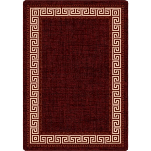 Milliken Residency Area Rug ANDROS KEY Andros Key Red Modern, 7' x 10'