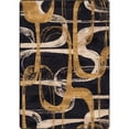 thumbnail image 1 of Milliken Residency Area Rug CAPSULE SWISH Capsule Swish Black Modern, 7' x 10', 1 of 5