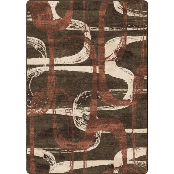 Milliken Residency Area Rug CAPSULE SWISH Capsule Swish Brown Modern, 3' x 5'