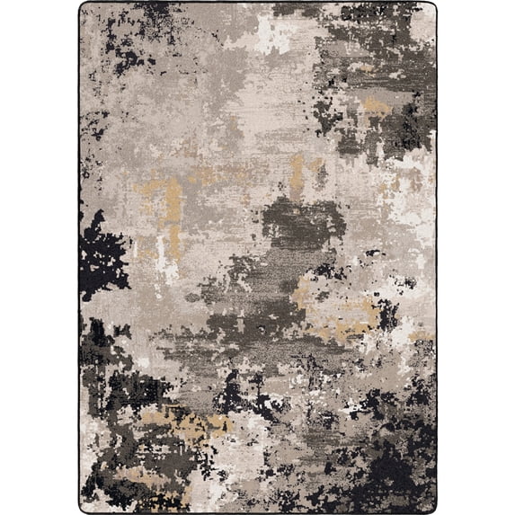 Milliken Residency Area Rug COLOR DRIFT Color Drift Black Modern, 7' x 10'