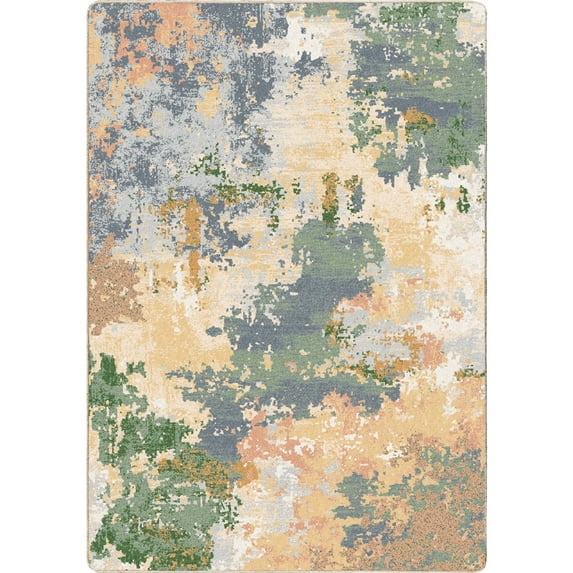 Milliken Residency Area Rug COLOR DRIFT Color Drift Yellow Modern, 5' x 8'