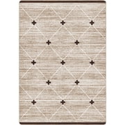 Milliken Residency Area Rug CROSS TIE Cross Tie Brown Modern, 2 x 3