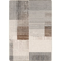 Milliken Residency Area Rug GRIDLOX Gridlox Brown Modern, 3' x 5'