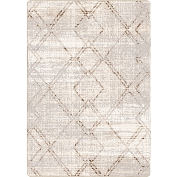 Milliken Residency Area Rug MODERN DIAMOND Modern Diamond Beige Modern, 5' x 8'