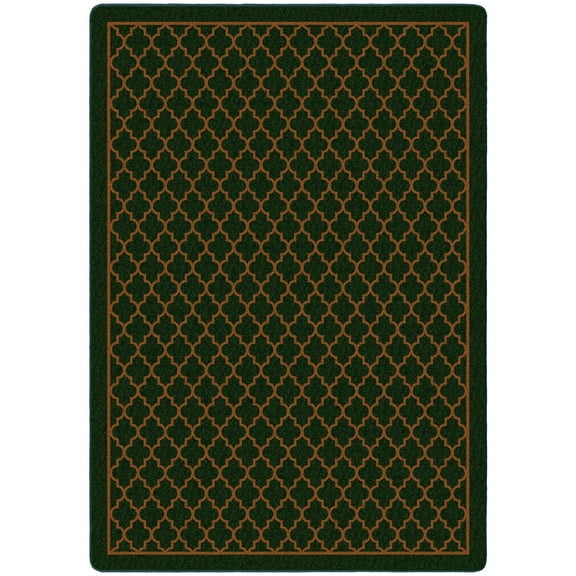 Milliken Seasonal Area Rug CHRISTMAS PLAID Christmas Plaid Green Modern, 5' x 8'