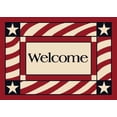 thumbnail image 1 of Milliken Seasonal Inspirations Area Rug Patriotic Welcome 02000 Opal 2' 8" x 3' 10" Rectangle, 1 of 1