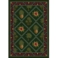 thumbnail image 1 of Milliken Signature Area Rug BRISTOL BAY OLIVE Bristol Bay Olive Diagonal Petals 3' 10" x  5' 4" Oval, 1 of 1