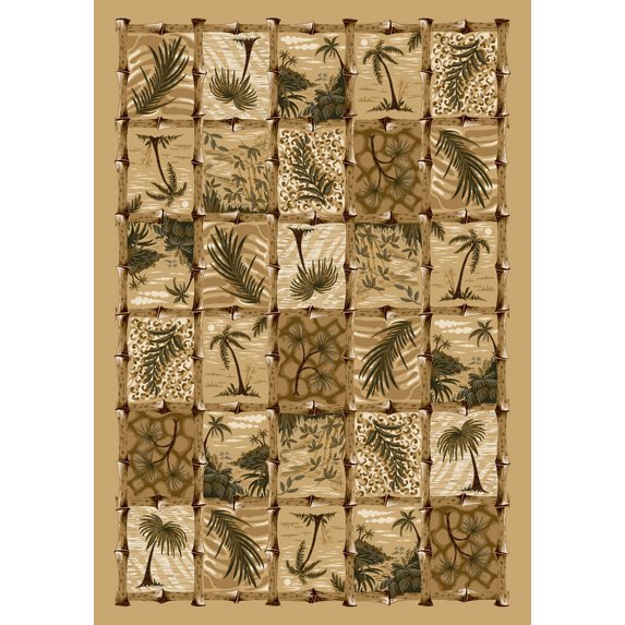 Milliken Signature Area Rug CAYMAN ISLE PALE TOPAZ Cayman Isle Pale Topaz 5' 4" x 7' 8" Rectangle