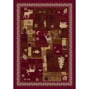 Milliken Signature Area Rug DEER TRAIL BRICK Deer Trail Brick Cubes Blocks 2 8" x 3 10" Rectangle