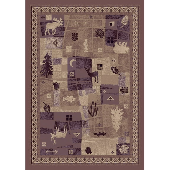 Milliken Signature Area Rug DEER TRAIL LIGHT AMETHYST Deer Trail Light Amethyst 7' 8" x 10' 9" Rectangle