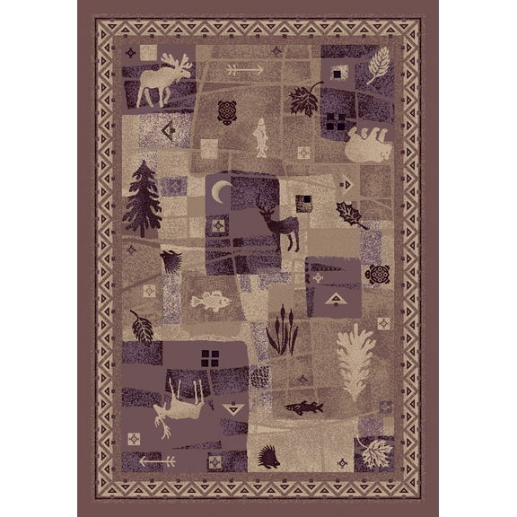 Milliken Signature Area Rug DEER TRAIL LIGHT AMETHYST Deer Trail Light Amethyst 2' 8" x 3' 10" Rectangle
